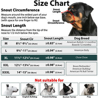 Soft Fabric Dog Muzzle for Pitbull Rottweiler Anti Fierce Biting – Essentials for Dogs - Black / XL [Snout Cir: 11.5"-12.25"] - image 2
