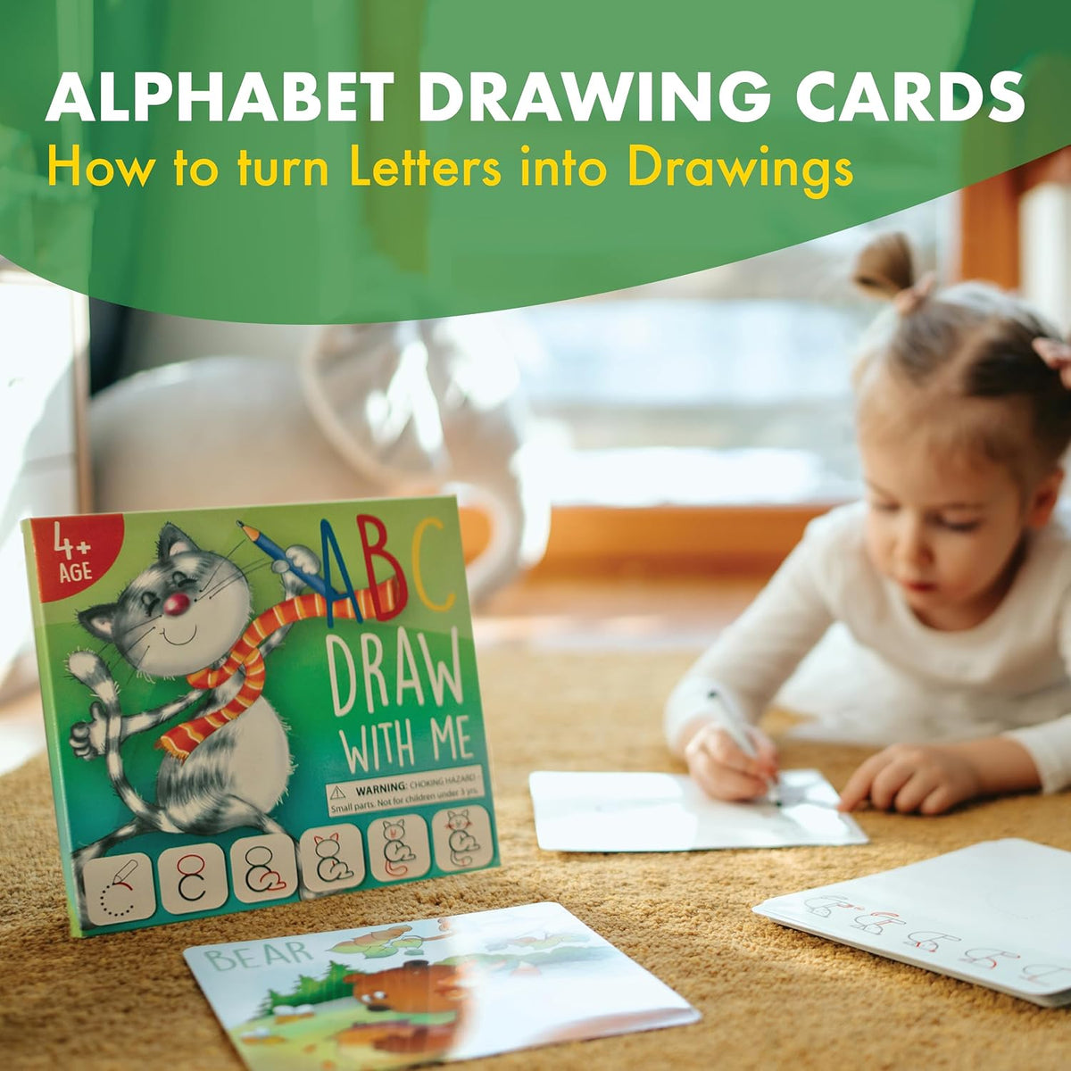 Learn to Draw ABC Letters: Crafts & Art Supplies for Kids Ages 3-6 - Medium (Pack of 2) - image 2