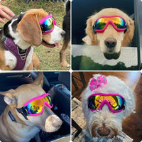 Dog Goggles for Large Breeds - Pink L - image 2