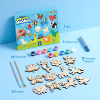 JOYIN 12 Wooden Magnet Painting Kit - Animal - image 2