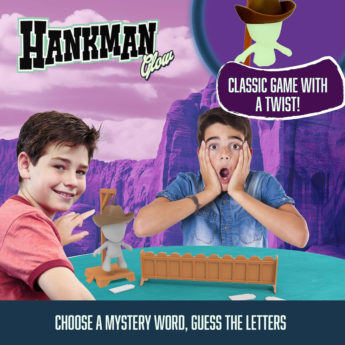 Fotorama Hankman Glow Magnetic Hangman Word Guessing Game – Fun for Kids & Family - image 2