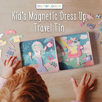 Stephen Joseph Travel TIN Magnetic Dress UP Bunny and CAT – Fun for Kids & Family - Unicorn and Mermaid - image 3