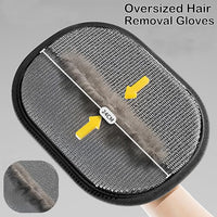 2 PCS Electrostatic Gloves Pet Hair Removal, 2025 New Upgrade Pet Hair Remover Glove Washable Reusable Dogs Cats Hair Gloves Animal Fur Removal Tool for Clothes Furniture Carpet Curtain Bed Sheets