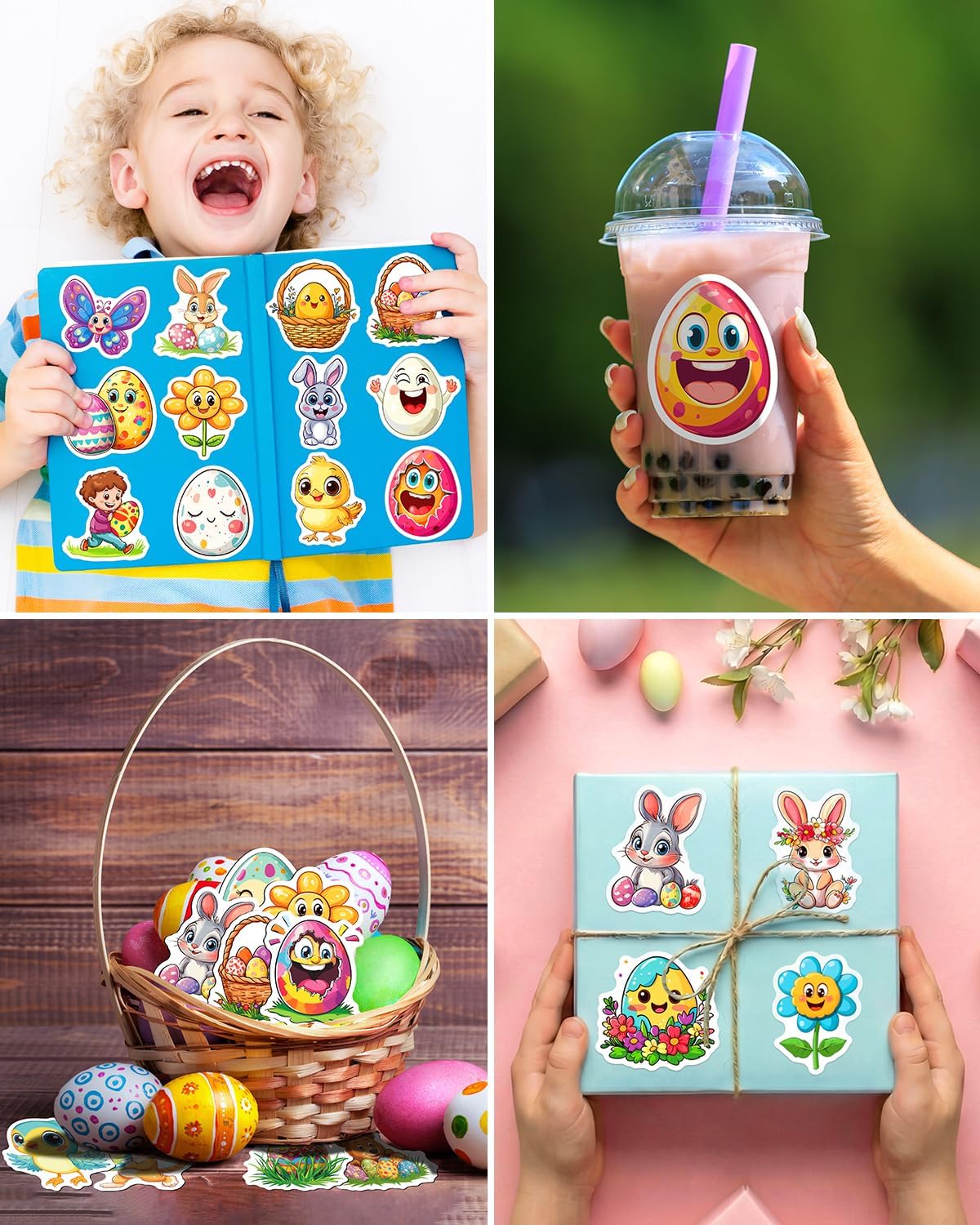 JCFIRE Halloween Stickers for Kids - Easter 100 Pcs - image 3