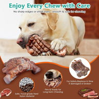 Fuufome Tough Dog Chew Toys for Medium & Large Aggressive Chewers - Grilled color - image 4