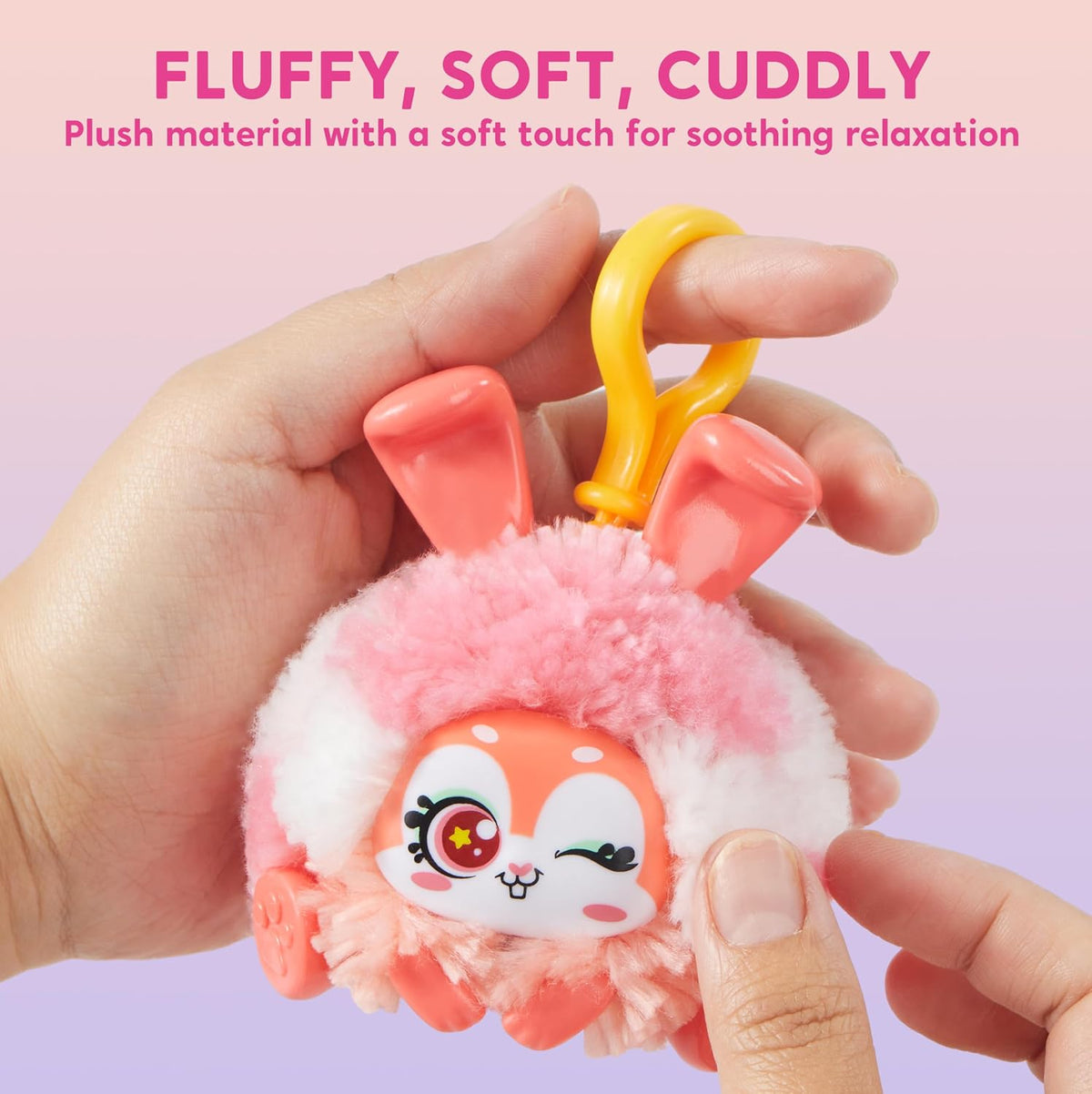 Klever Kits DIY plush keychain craft kit with kitty, puppy and rabbit models - view 3