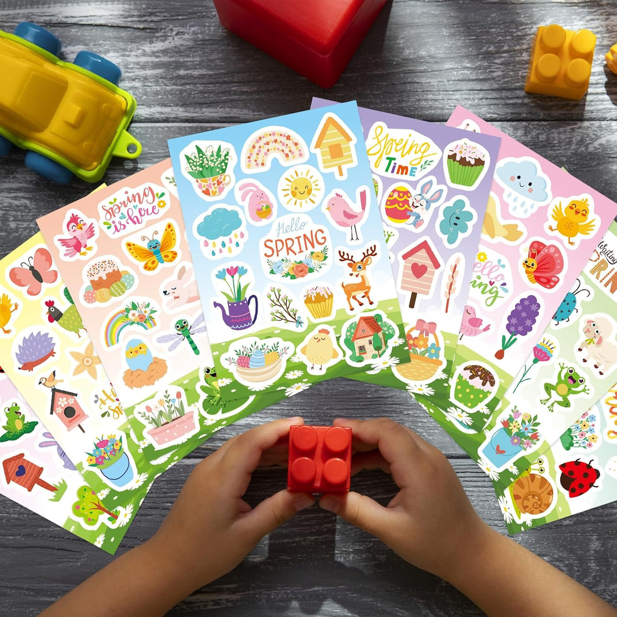DUJAA 640-piece fall stickers for kids with pumpkins, leaves and scarecrows - view 39