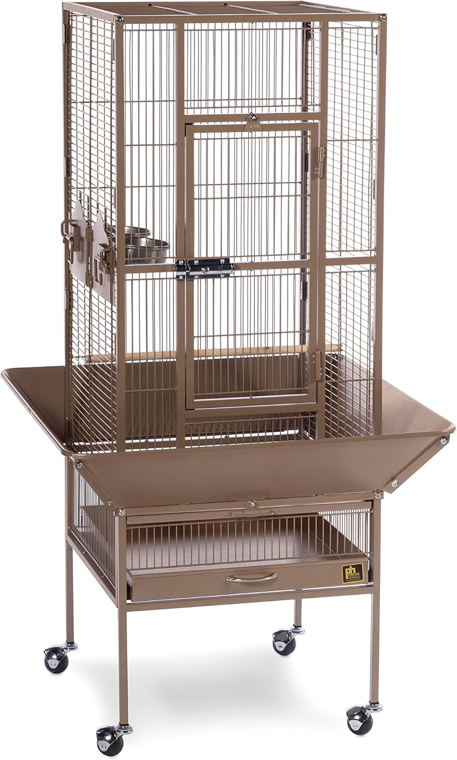 Prevue Pet Products Steel Bird Flight Cage with Wheels - Coco Brown