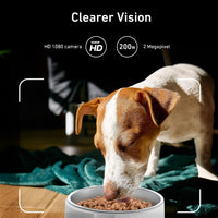 Automatic Cat Feeder for 2 Cats, Timed Cat Food Dispenser - Pure White / Camera & WiFi-One Bowl - image 3
