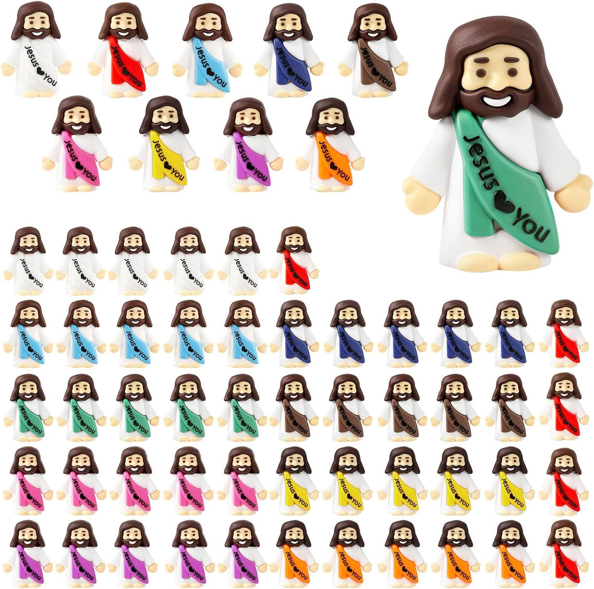 AKFAHOIF 20PCS Little Jesus Figures - 60