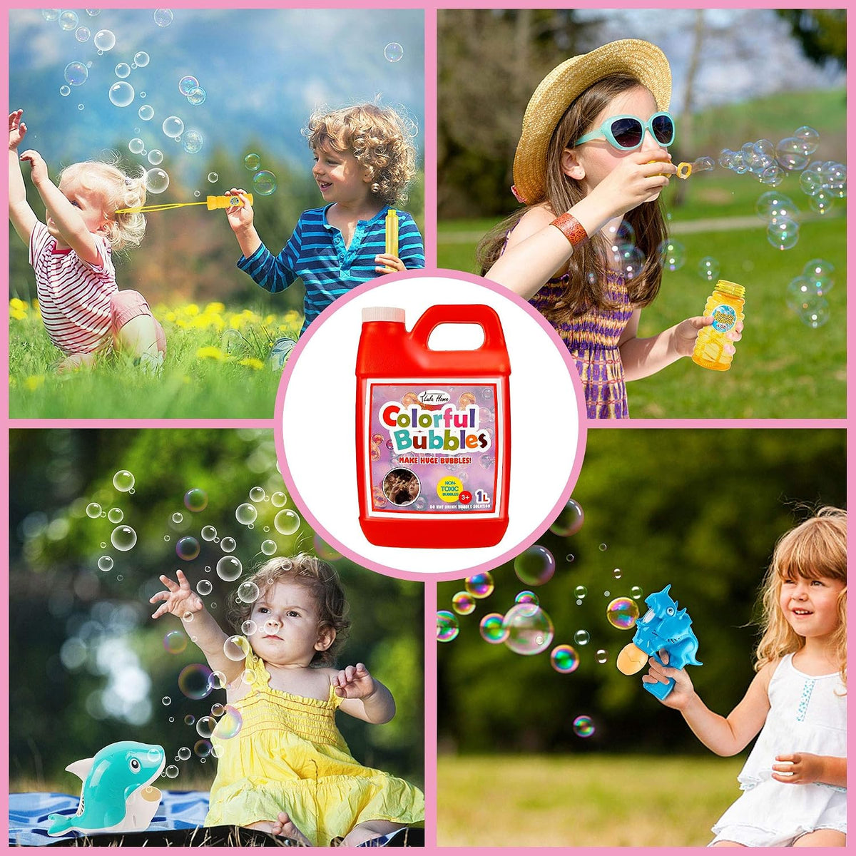 Lulu Home 33.8 OZ/1 L Concentrated Bubble Solution - Red-1 - image 4