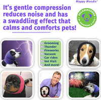 Happy Hoodie The Original Dog & Cat Calming Band for Noise & Anxiety - Medium/Large / Pink - image 3