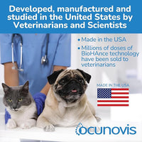 Sentrx - Ocunovis ProCare Gel Eye Drops for Dogs and Cats, Hydrating Cat and Dog Eye Drops with Hyaluronic Acid, Lysine, and Amino Acids, Preservative-Free and Antibiotic-Free, 5 ml