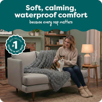 Furhaven Waterproof Throw Blanket for Dogs & Indoor Cats - Gray / X-Large - image 2
