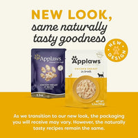 Applaws Natural Wet Cat Food in Broth, Limited Ingredient Wet Cat Food Pouches, No Additives, Made with Natural Ingredients, Chicken Breast in Broth (12 x 5.3oz Pouches)