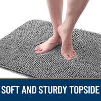 OLANLY 30x20 chenille dog door mat for muddy paws with non-slip backing - view 4