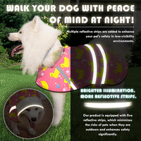 Dog Raincoat, Adjustable Rain Jacket with Hooded Double Layer for Large Medium Small Dogs Puppies - Duck Pink / Small - image 2