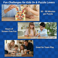 TOSY Picture Cube Enchanted Holiday 6-in-1 magnetic picture puzzle in frame - view 10
