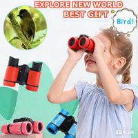 Kids Binoculars Ages 3-12 with Compass & Whistle – Fun for Kids & Family - Red - image 2