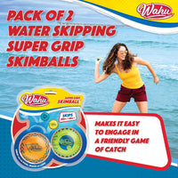 Wahu Super Grip 100% Waterproof Skimball Set - 2-Pack / Green/Orange - image 3