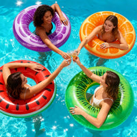 FindUWill Pool Floats Kids, Pool Swim Tubes Rings - 01Fruit -Watermelon/Orange/Violet grapefruit/Kiwi - image 4