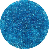 Lustering Decorative Round Flat Glass Beads,Glass Marbles,Glass Pebbles,Vase Filler Beads for Fire Pit Crafts Aquarium Garden Decoration,3-6mm,1-Pound Jar (Marine Blue)