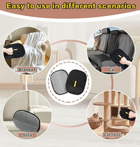 Pet Hair Remover Gloves, Reusable Electrostatic Cat Dog Pet Hair Removal Glove, Whashable Static Cat Grooming Gloves for Furniture, Carpet, Couch, Car Seat