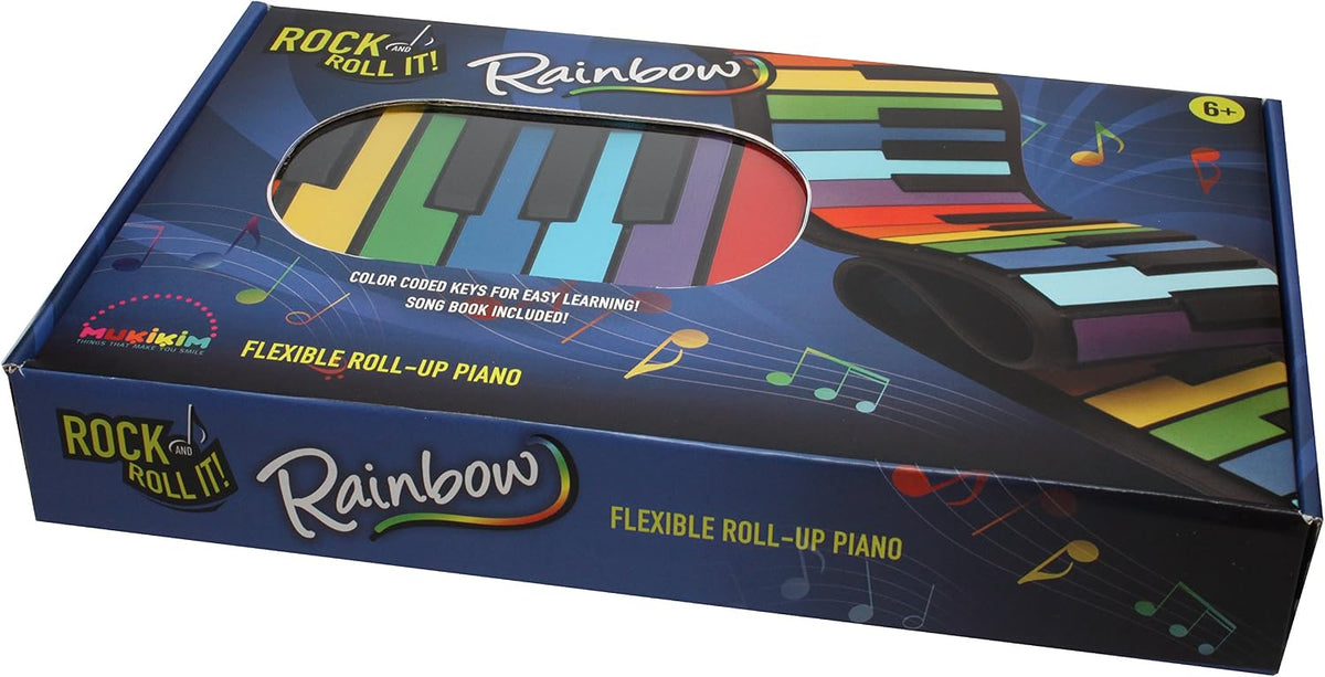 MUKIKIM Rock and Roll It - The Original Rainbow Piano. Roll Up Flexible Piano Keyboard for Kids / - image 4