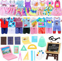30 PCS Mini 6 Inch Doll Clothes and Accessories for 5.3-6 Inch Dolls – Fun for Kids & Family - 22 PCS
