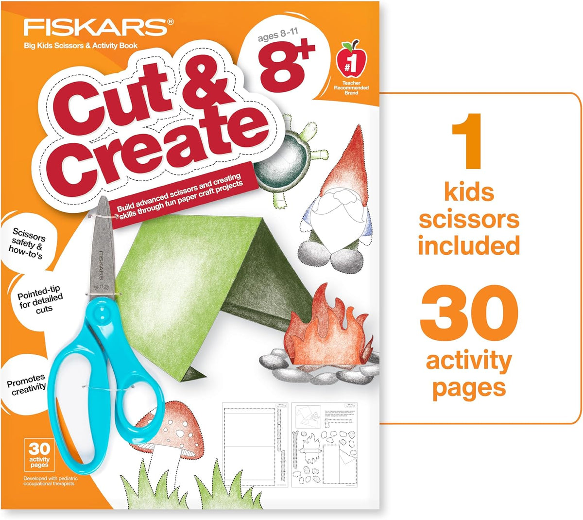 Fiskars Toddler Activity Book with Safety Scissors