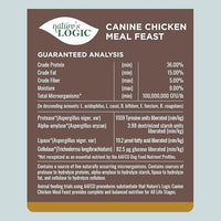 Nature's Logic Dry Dog Food - 100% Natural - No Synthetics - For All Ages, Sizes, Breeds - Free From Common Allergens, High Protein - Chicken Meal Feast, 4.4lbs
