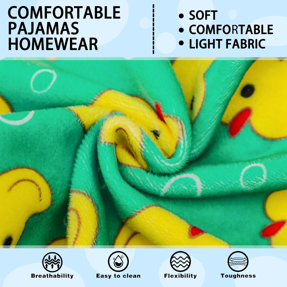 Dog Pajamas Onesie: Comfortable Four-Legged Apparel for Small - Yellow Duck / 2XL-(28~37lb) | Chest(~25.5") - image 3