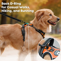 PoyPet No Pull Dog Harness Medium - Large / Orange - image 3