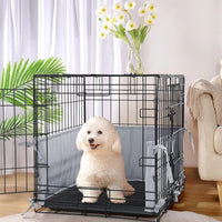 Hombys Dog Crate Bumper with Ties - 24.0"L x 18.0"W x 10.0"H / Grey - image 3