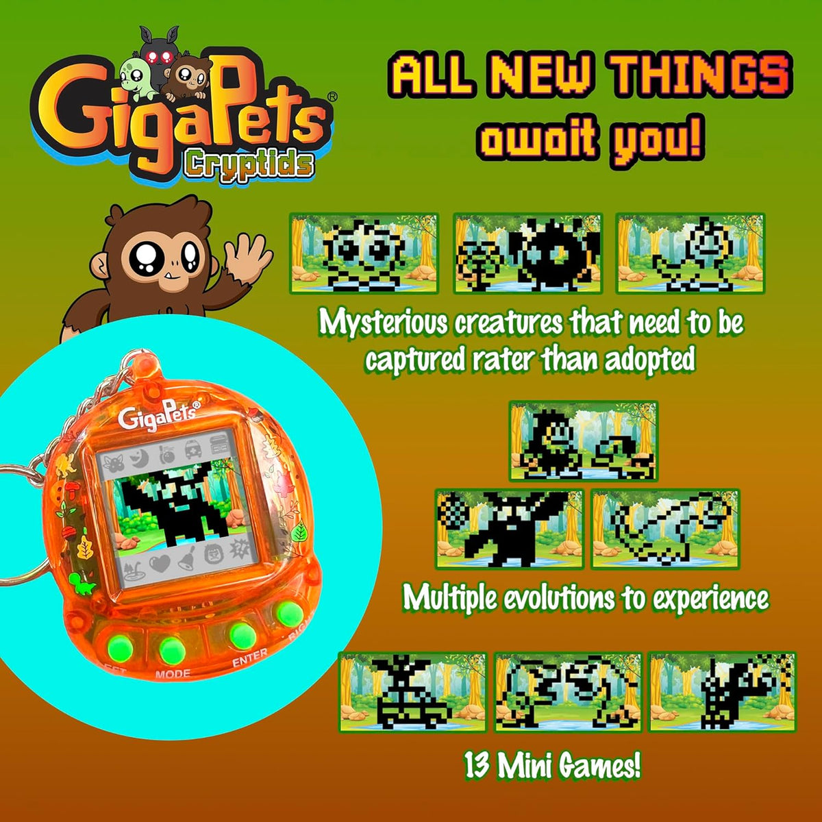 Giga Pets Interactive Digital Pet Toy, Boys & Girls, Ages 6+ - Cryptids - image 4