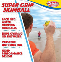 Wahu Super Grip 100% Waterproof Skimball Set - 2-Pack / Blue/Yellow - image 2