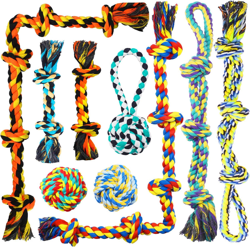 Speedy Panther 9 Pack Large Dog Rope Toys for Aggressive Chewers