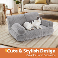 Gimars Large Cat Bed for Indoor Cats - Gray - image 2
