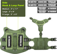 WINSEE Tactical Dog Harness with Dog Leash - Large / Green - image 3