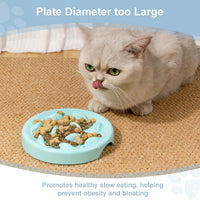 Slow Feeder Bowl for Cats and Small Dogs - Blue - image 2