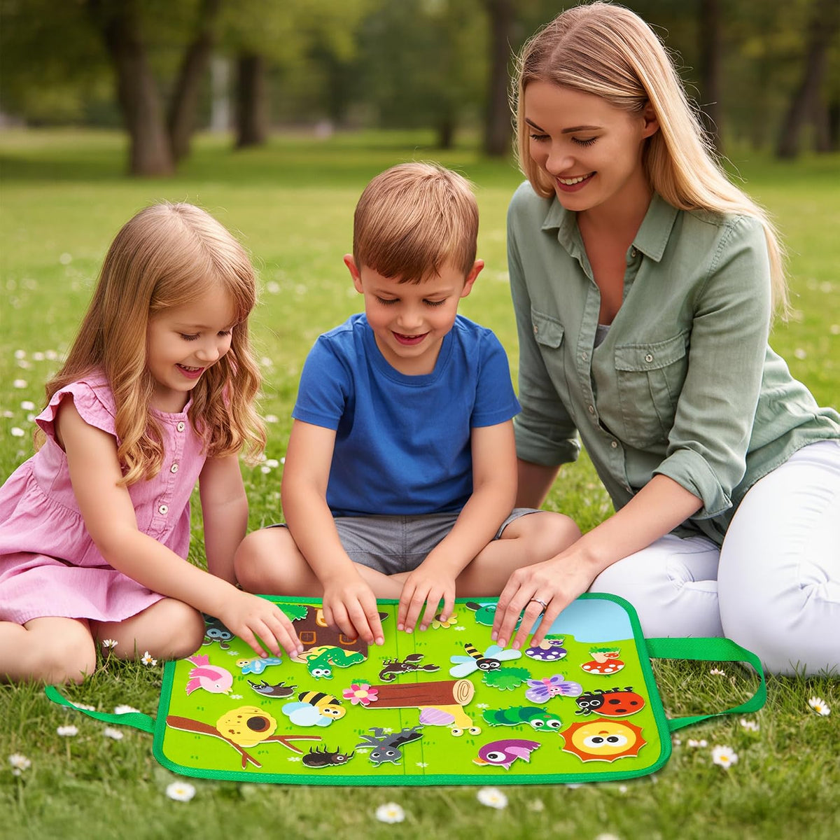 WATINC Travel Felt Board Story Set - Insect - image 4