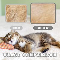 3-in-1 Steam Brush for Cats & Dogs – Hair Removal Comb with One-Click Release & Water Spray – Grooming Brush for Shedding, Long/Short Hair (white brushs-grey)