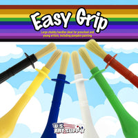U.S. Art Supply 10-Piece Thick Paint Brush Set - Jumbo Tempera - image 3