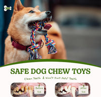 Dog Rope Toy for Large Dogs Heavy Duty Dog Chew Toys for Aggressive - 2 Pack-Small / Small - image 3