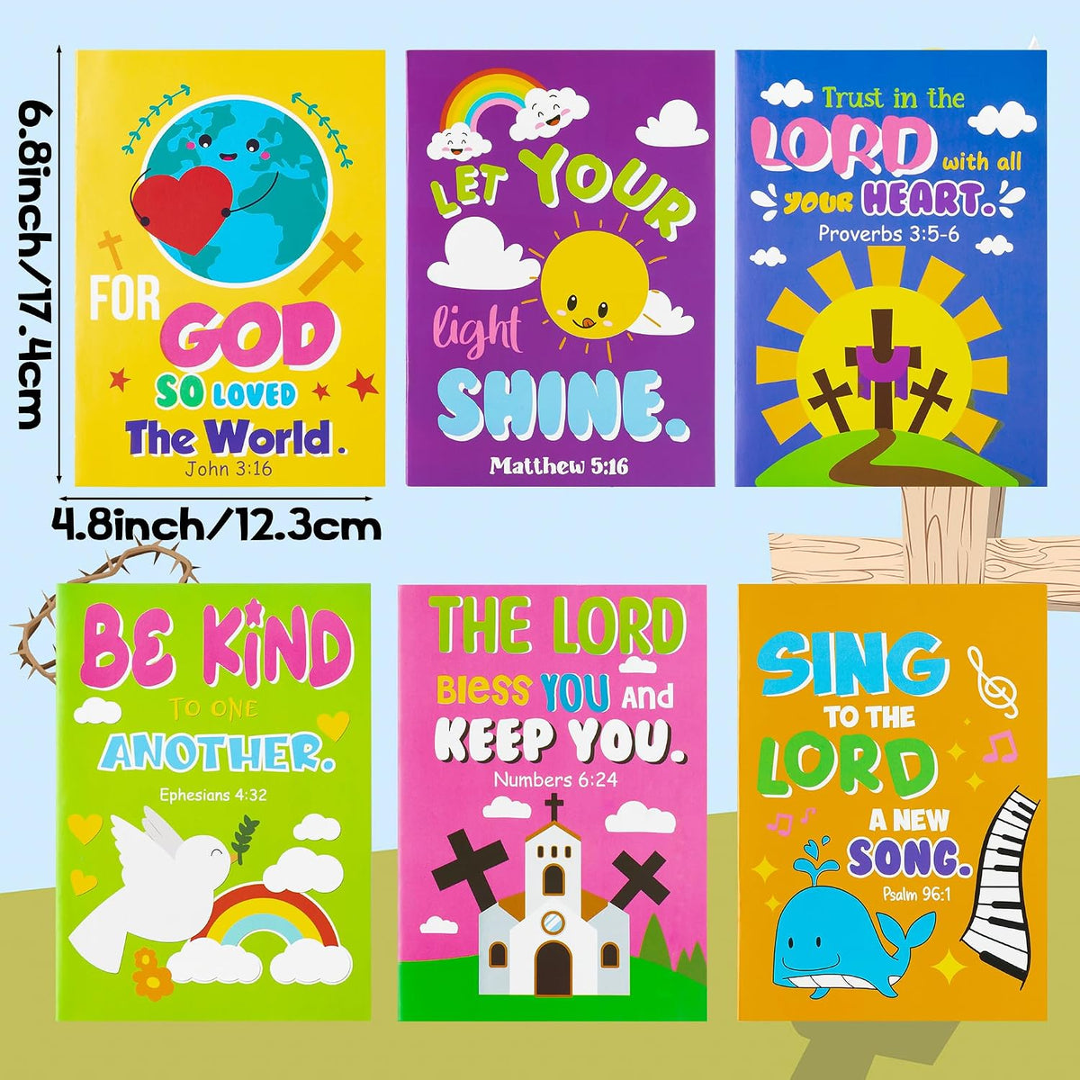 24Pcs Bible Coloring Books Religious Theme DIY Color-in Pages – Fun for Kids & Family - Bible - Style Aa - image 3