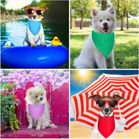 Saintrygo 20 Pcs Plain Dog Bandana Bulk for Puppy Dog - 25 x 17 x 17 Inches - image 4
