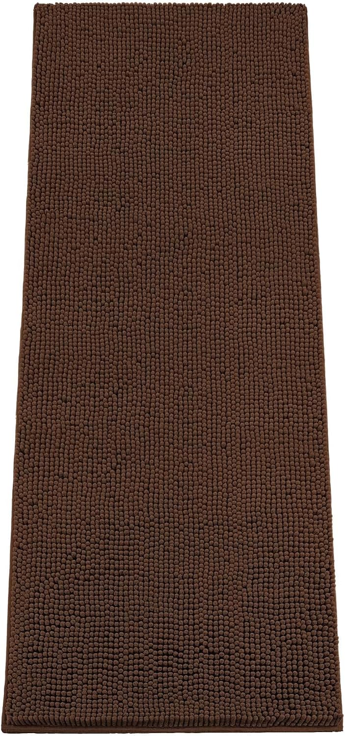 Absorbent Dog Door Mat for Muddy Paws - 60"L x 24"W x 1" Th / Brown