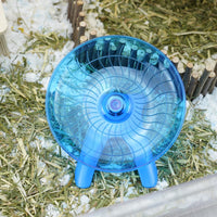 Hamster Wheel Flying Saucer Silent Exercise Wheel Running Wheel - Blue - image 3