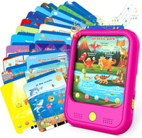 Qiaojoy Kids Learning Tablet Educational Learning Pad for Toddlers 2-5 – Fun for Kids & Family - Pink