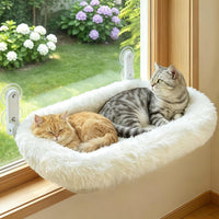 Foldable Cat Window Perch - White / 26.7''x18''